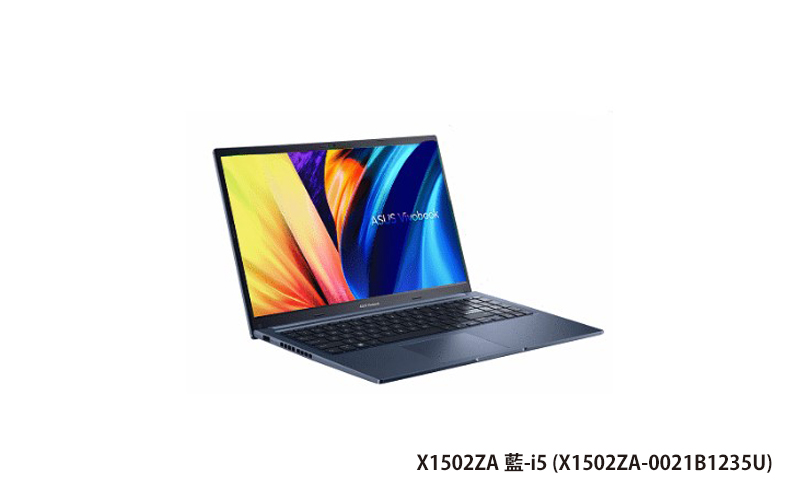 ASUS X1502ZA 藍 華碩筆電 (i5-1235U/8G/512G_SSD/WIN11) (X1502ZA-0021B1235U)