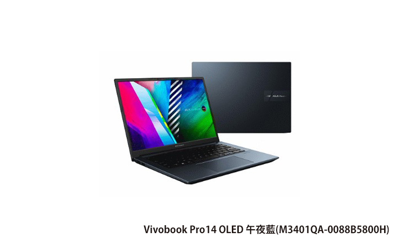 ASUS Vivobook Pro 14 OLED 華碩筆記型電腦 (R7-5800H/16G/512G_SSD/WIN10) (M3401QA-0088B5800H)